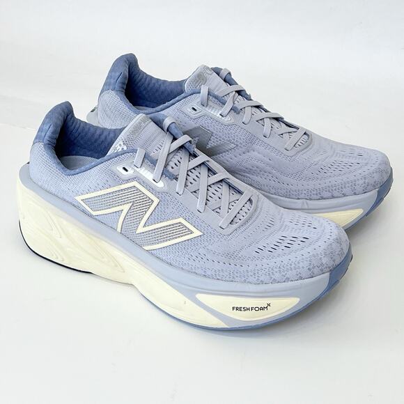 New Balance Fresh Foam X More v5 Women 13 2E Wide Running Shoes Pearl Grey Plush - Picture 3 of 16